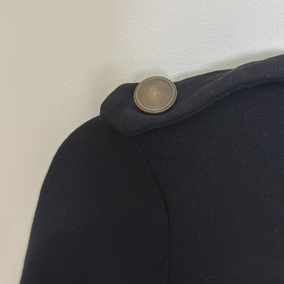 Mango Suit Green Black Military Color Block Dress Size Medium - Picture 5 of 11